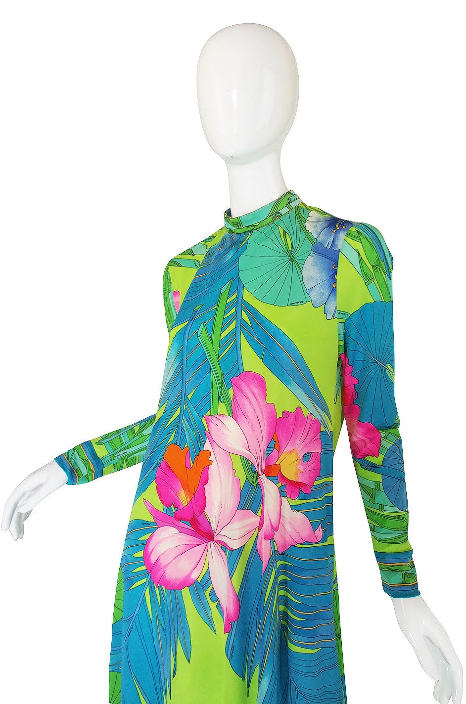 1970s Leonard Paris Tropical Silk Jersey