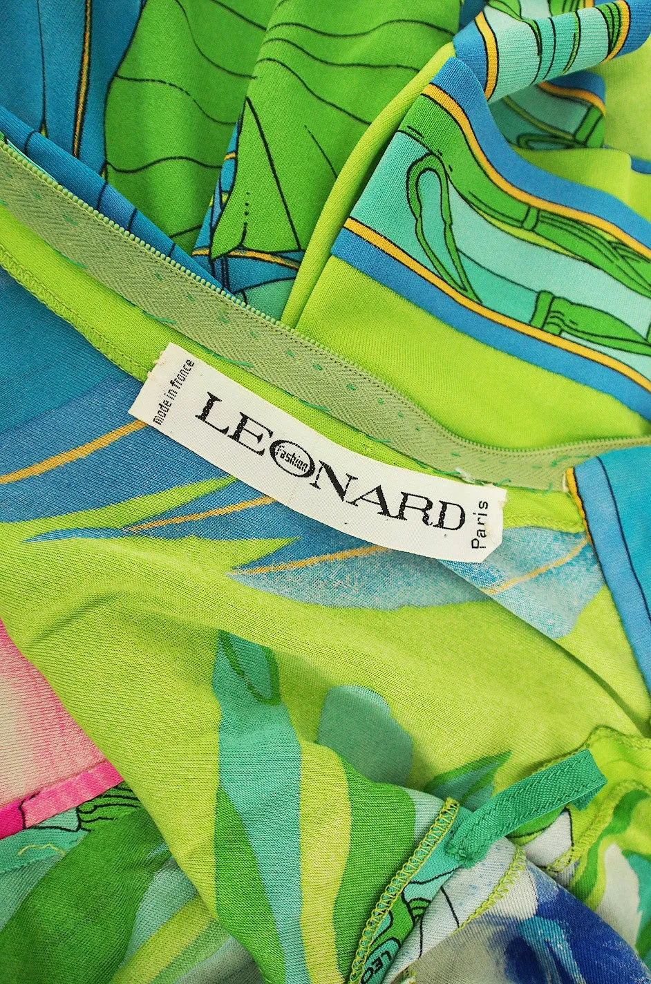 1970s Leonard Paris Tropical Silk Jersey
