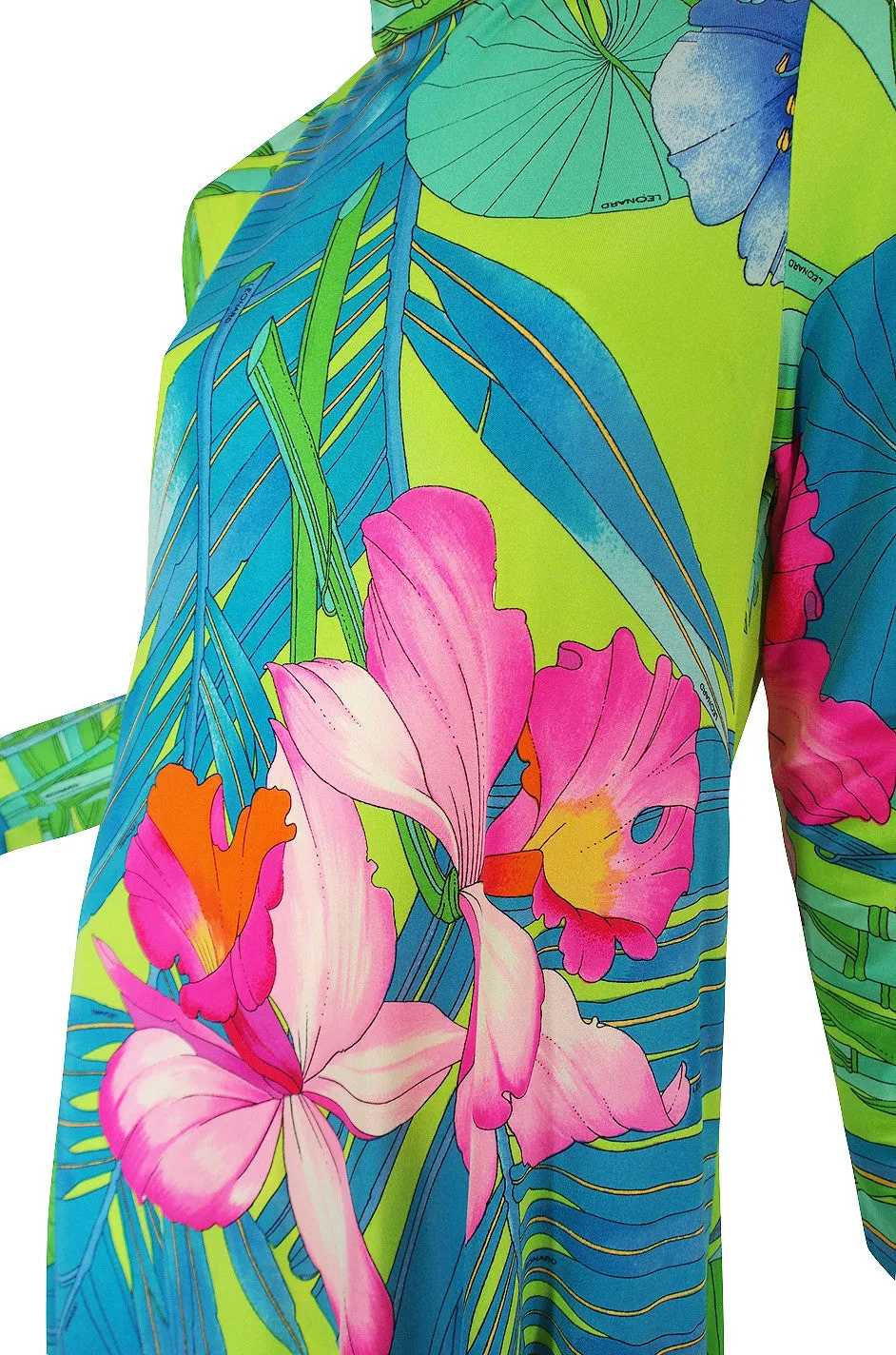 1970s Leonard Paris Tropical Silk Jersey