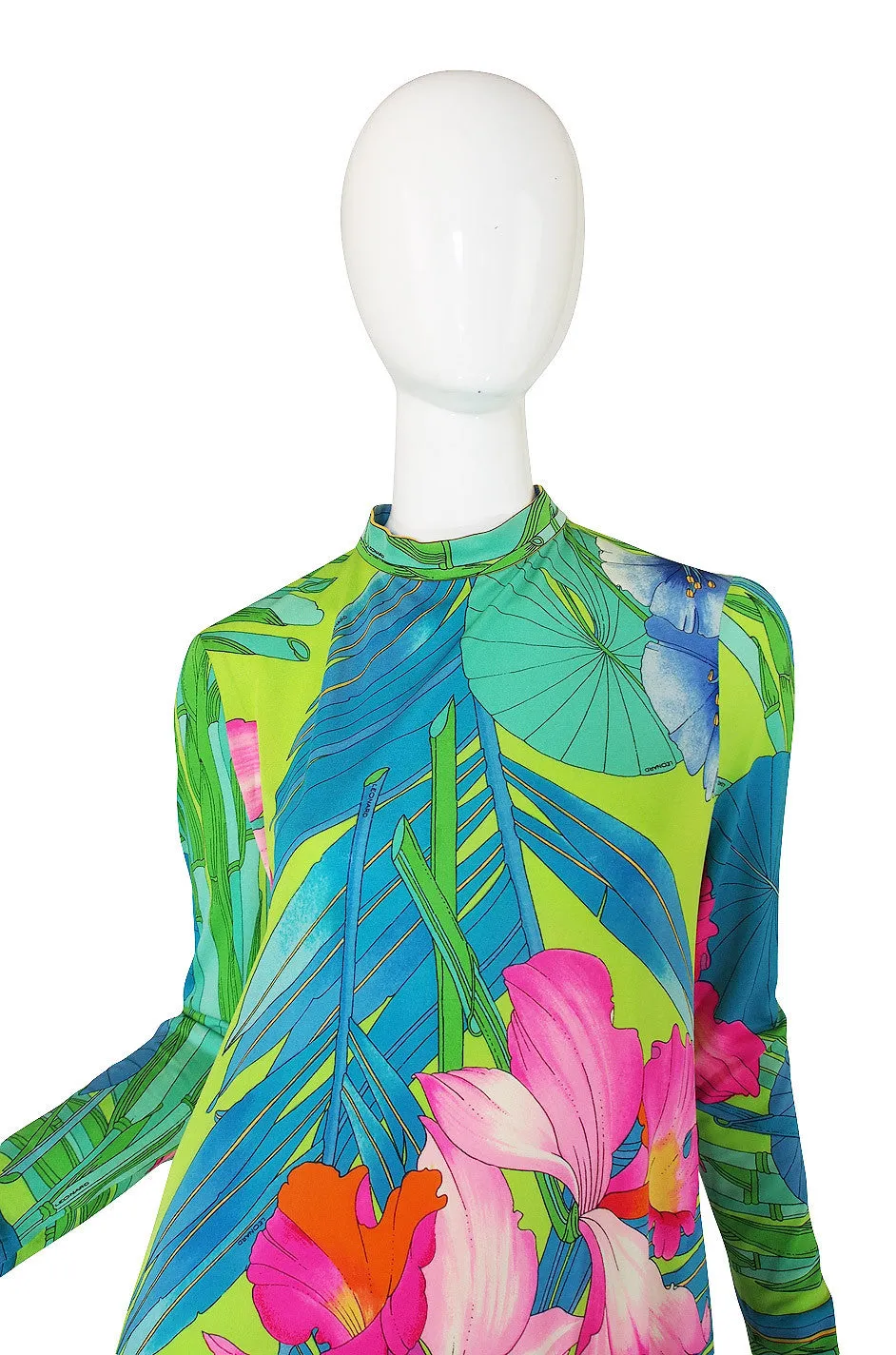 1970s Leonard Paris Tropical Silk Jersey