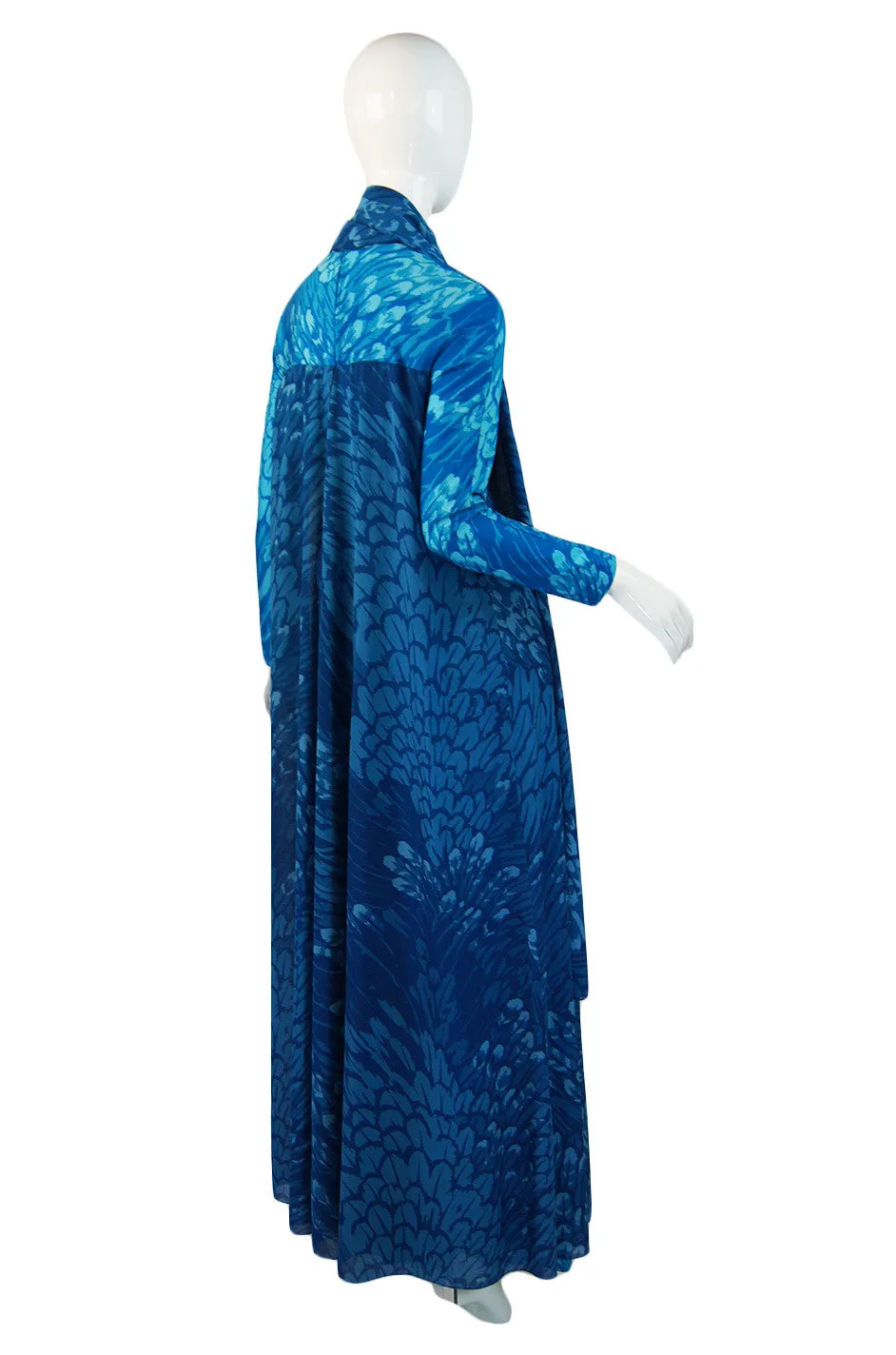 1977 La Mendola Jersey & Chiffon Maxi