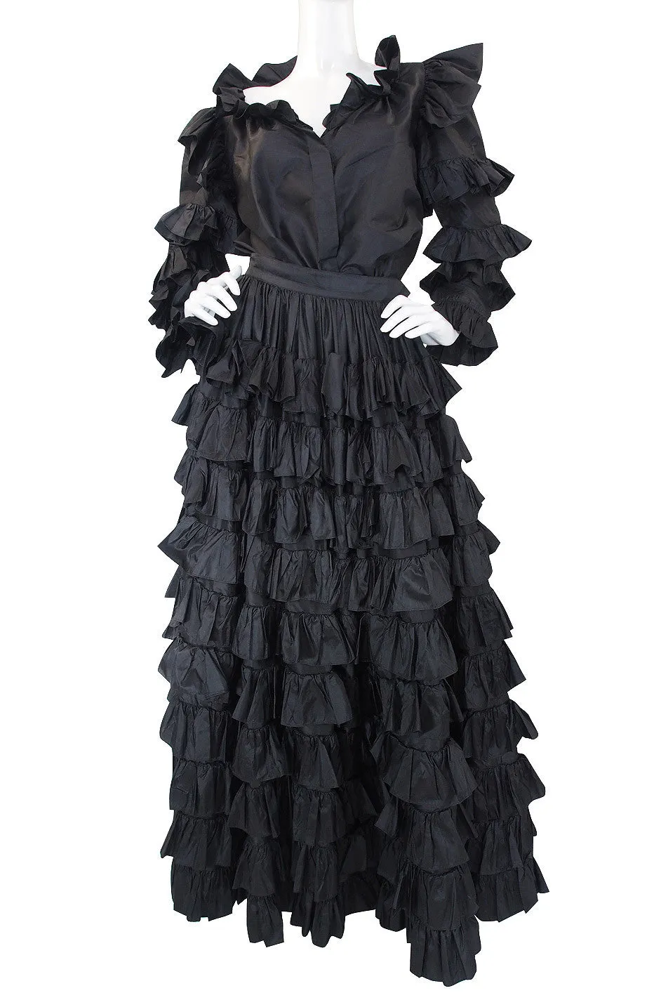 1983/4 Important Ruffled Yves Saint Laurent Set