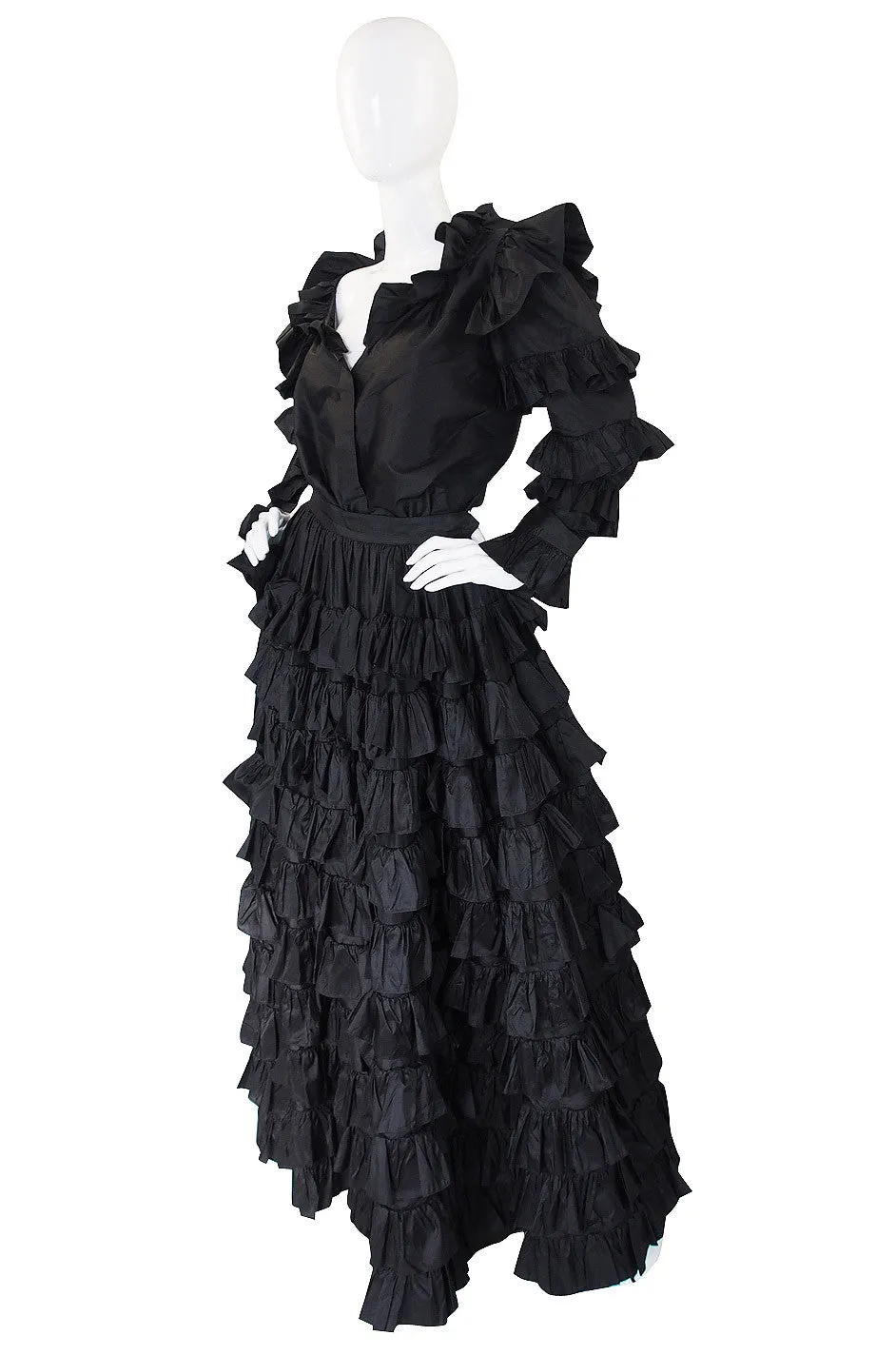 1983/4 Important Ruffled Yves Saint Laurent Set