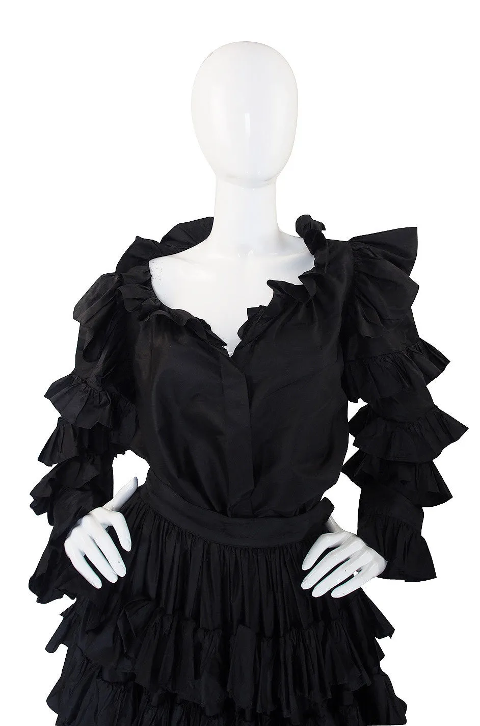 1983/4 Important Ruffled Yves Saint Laurent Set