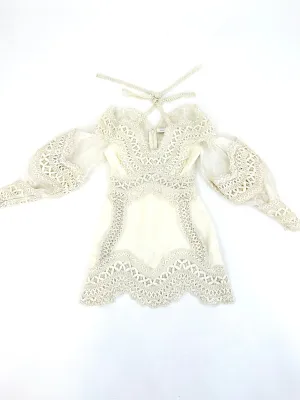 2022 Zimmermann Postcard Macramé-Lace Dress