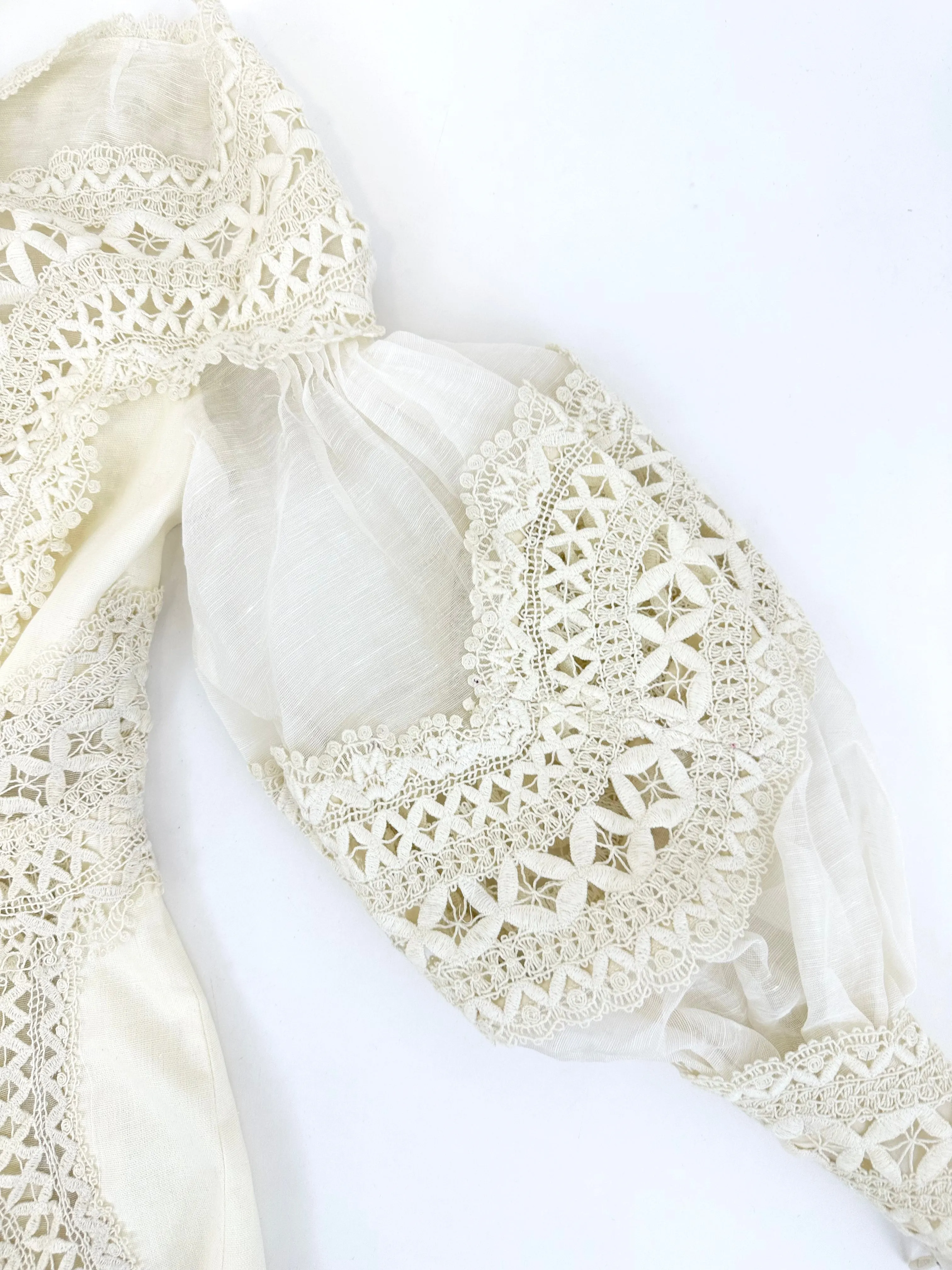2022 Zimmermann Postcard Macramé-Lace Dress