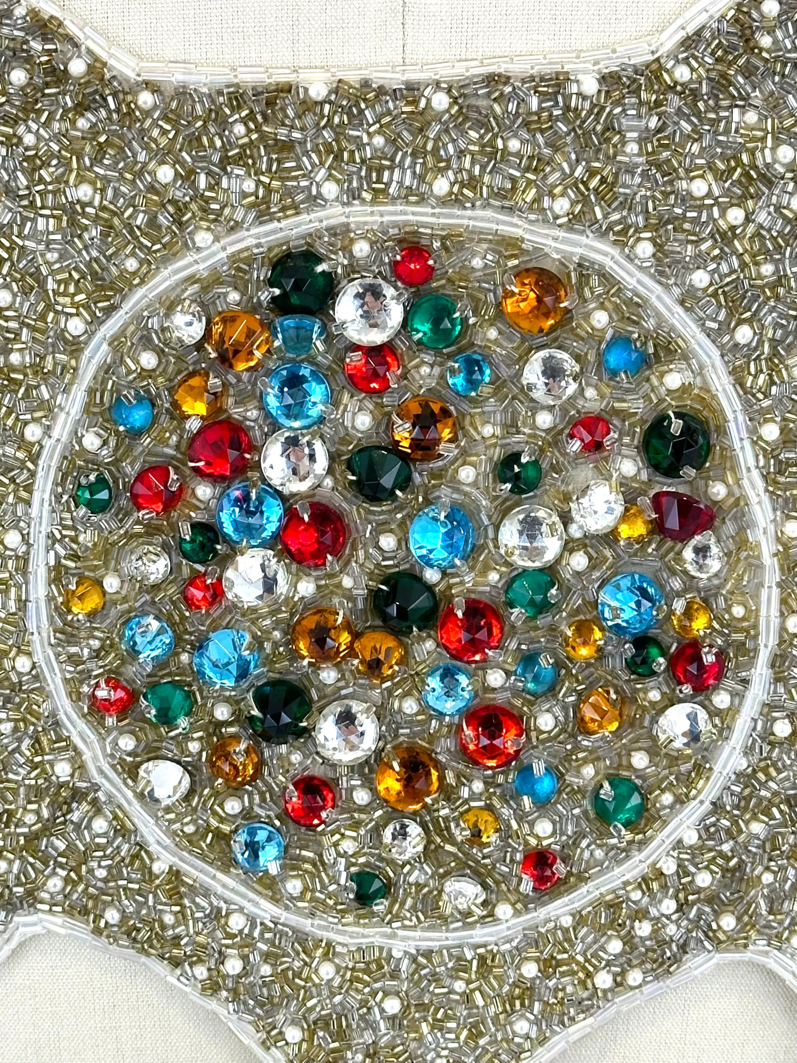 70s Metamorphosis Scarab Beaded Gown