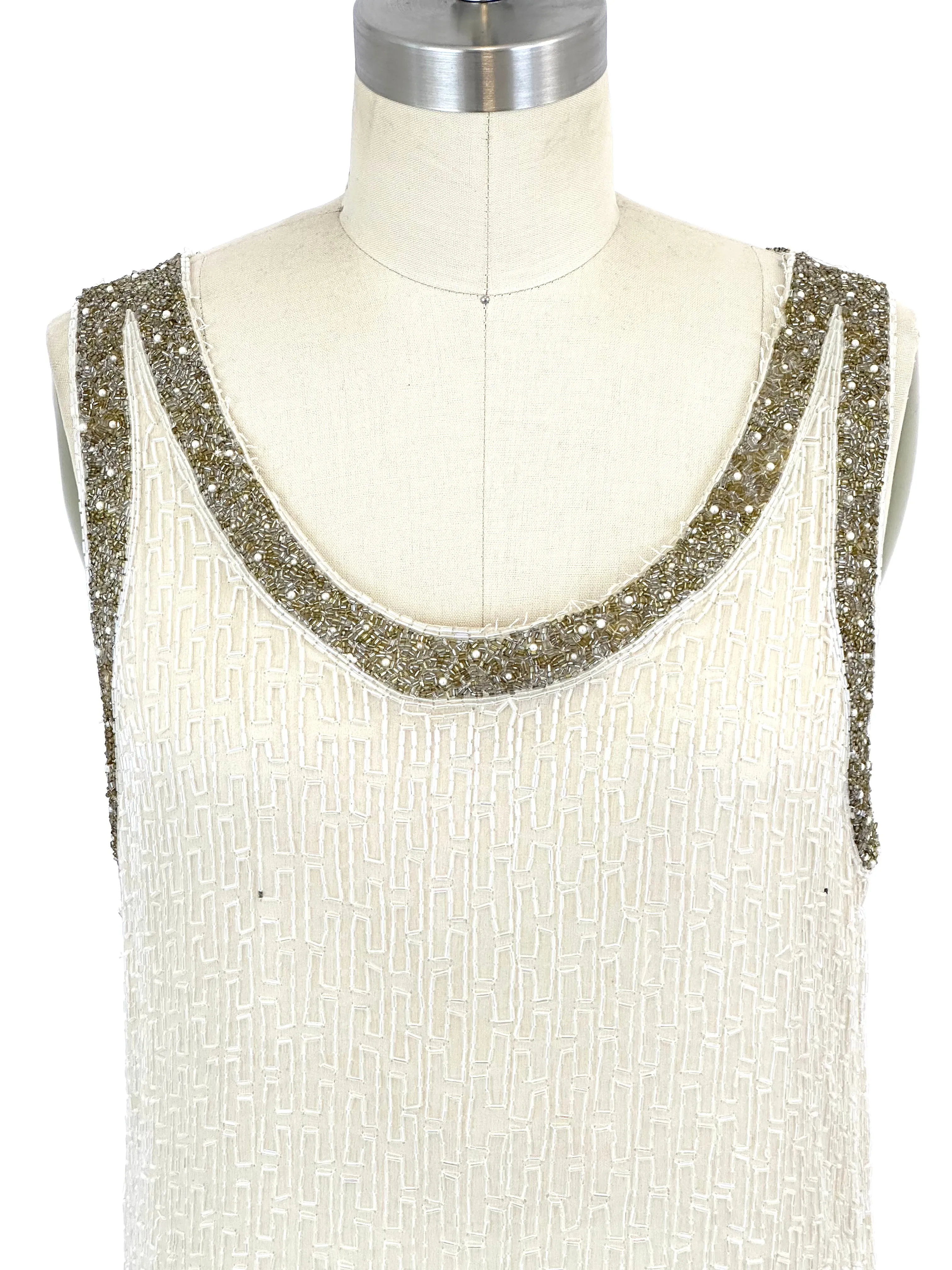 70s Metamorphosis Scarab Beaded Gown