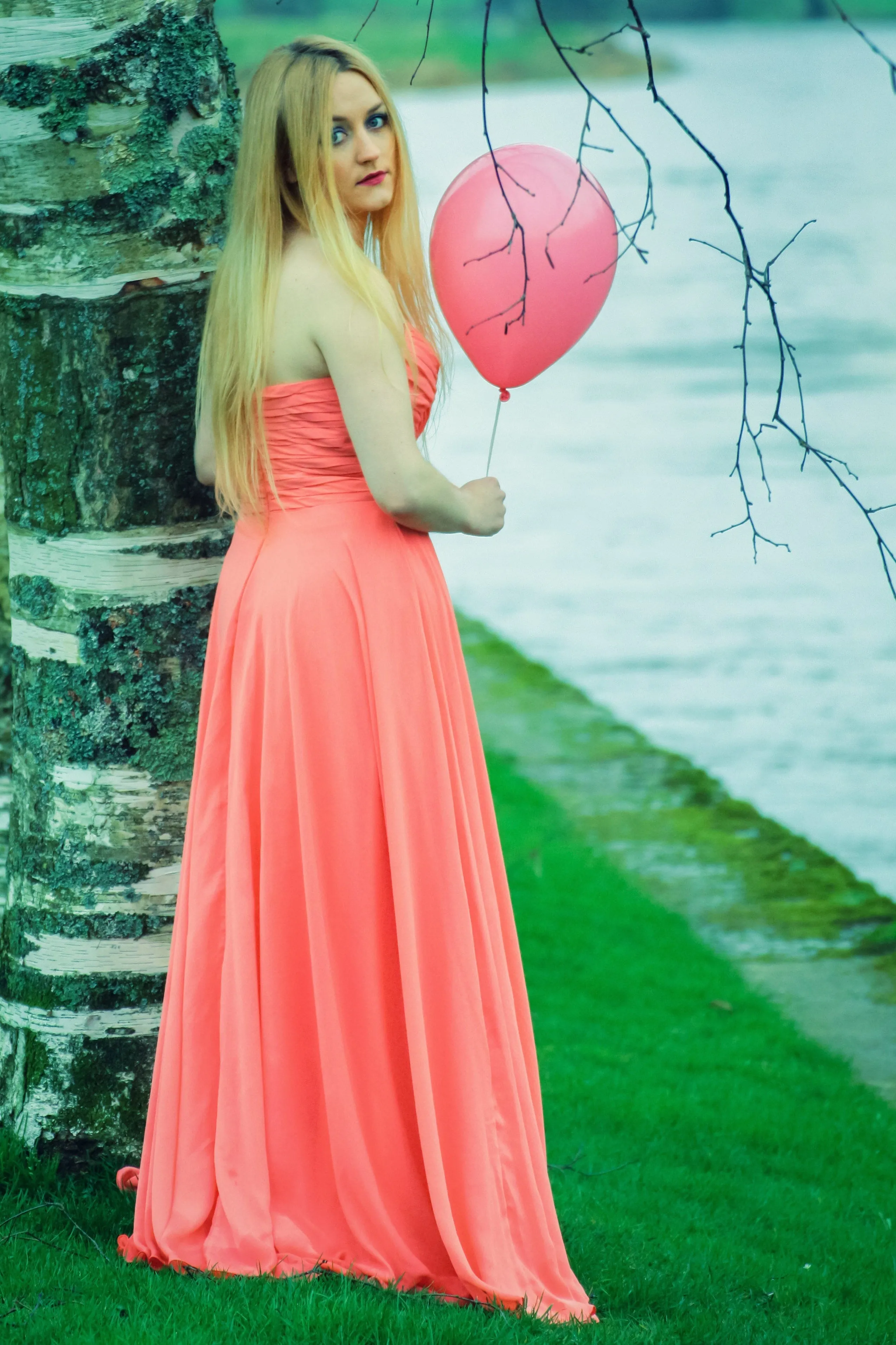 A-line Sweetheart Floor Length Chiffon Rhinestone Prom Dress