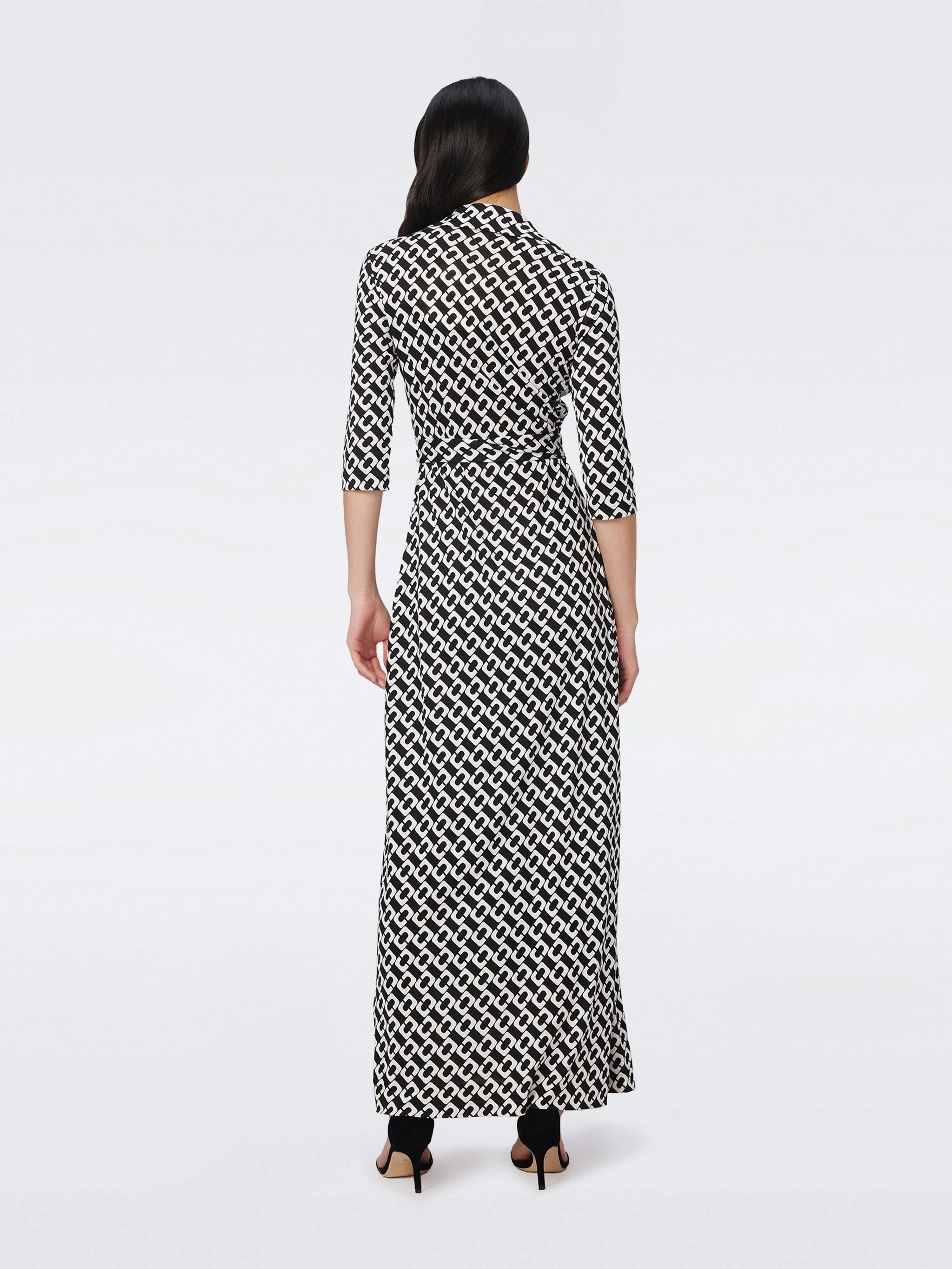 Abigail Silk Jersey Maxi Wrap Dress