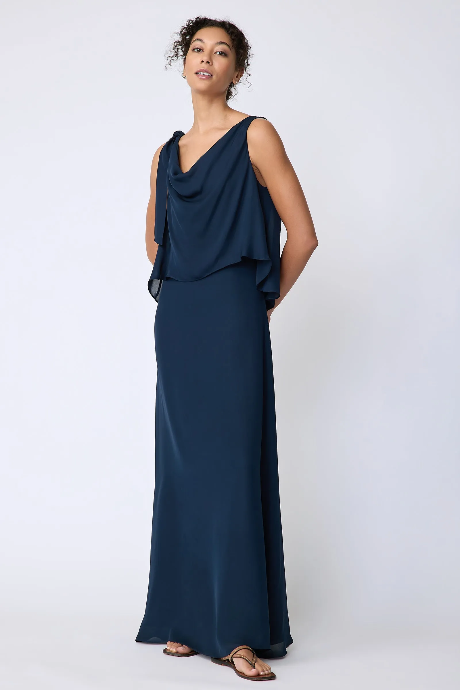 Ada Gown - Navy