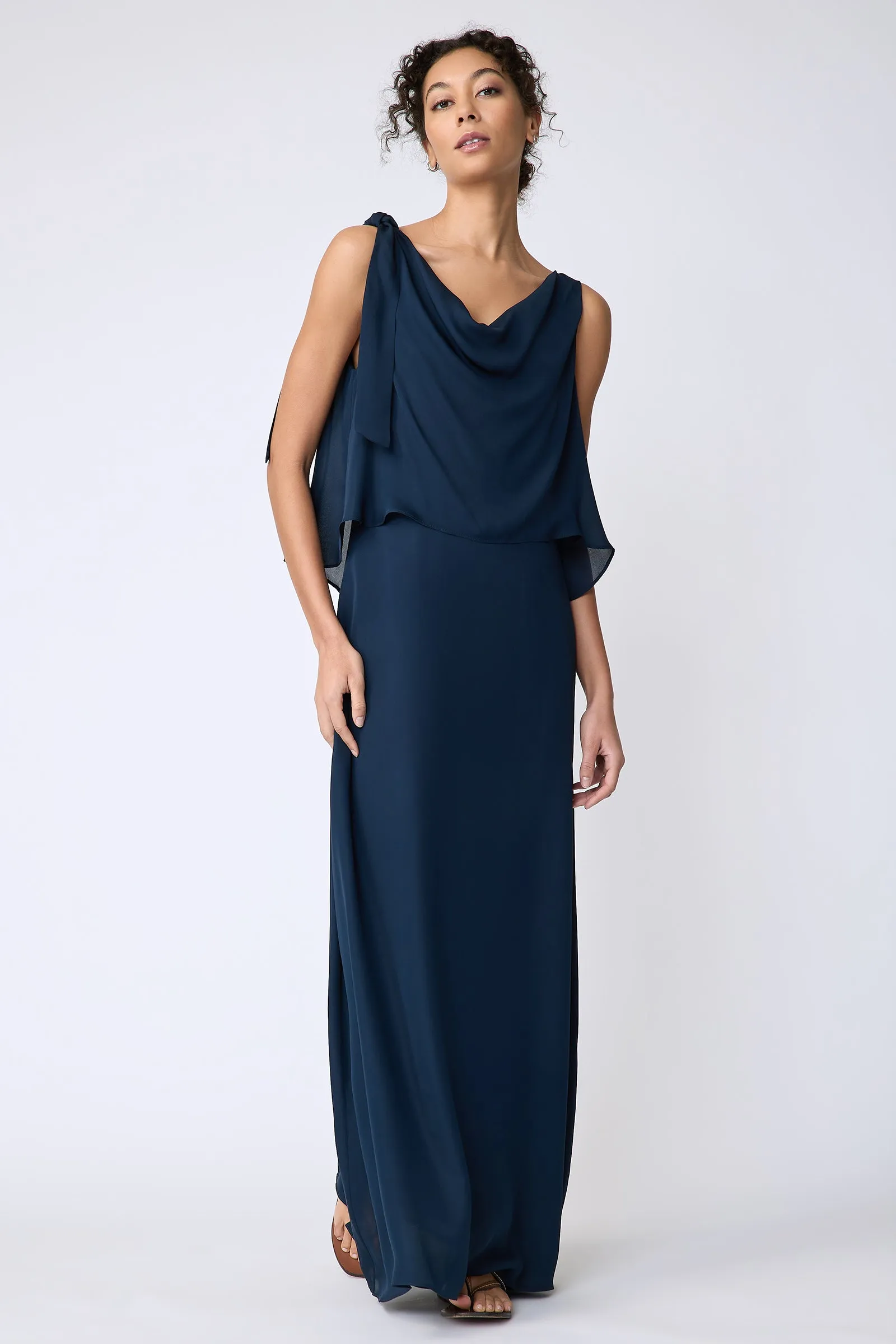 Ada Gown - Navy