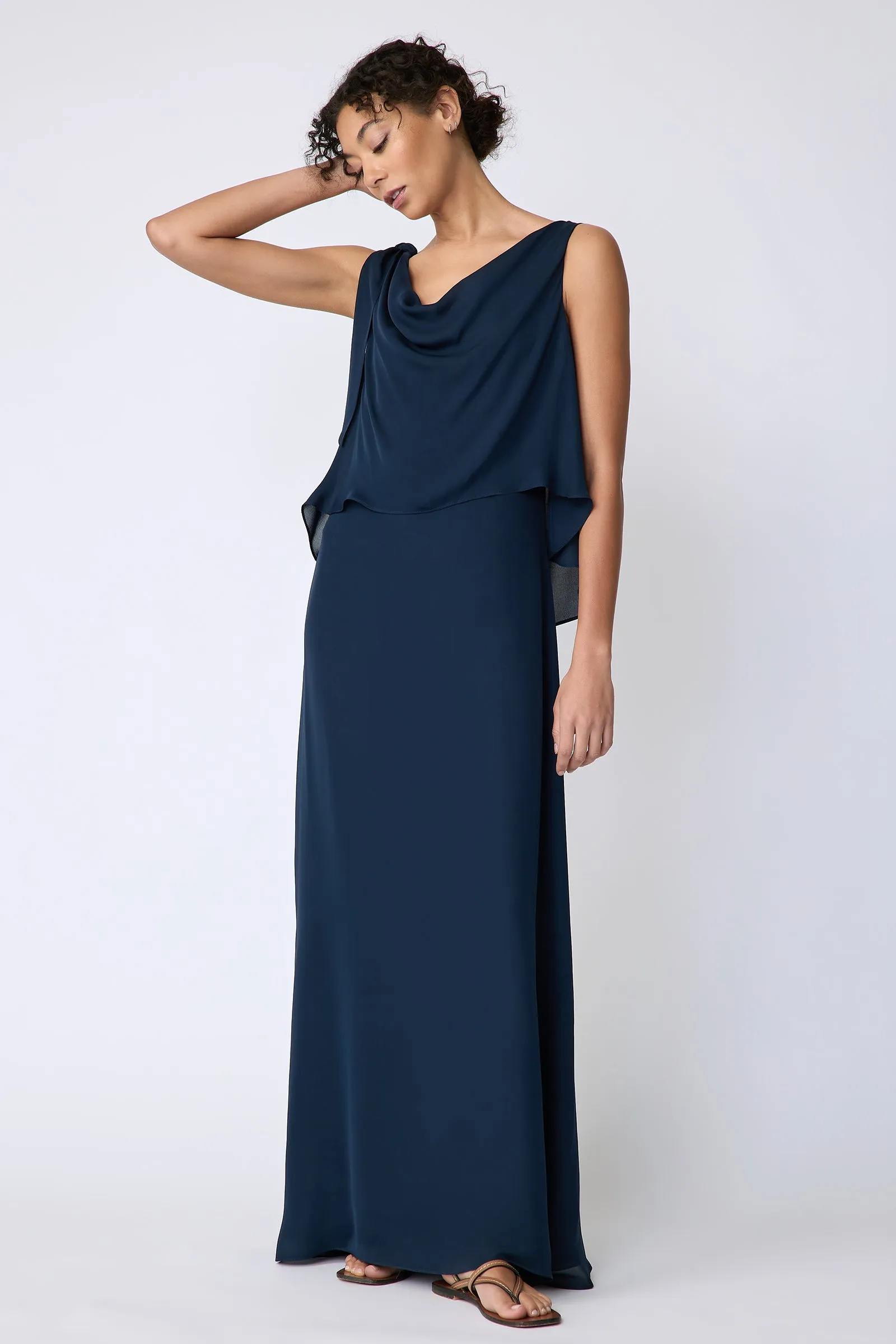 Ada Gown - Navy