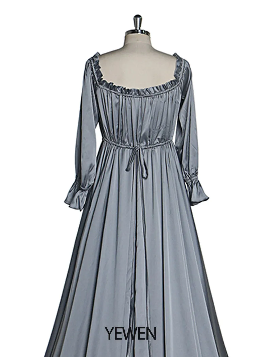 Adjustable Shoulder Full Sleeves Evening Dresses Long Beach Photography Dresses Baby Shower Dress for Pregnant Woman YEWEN YD21801