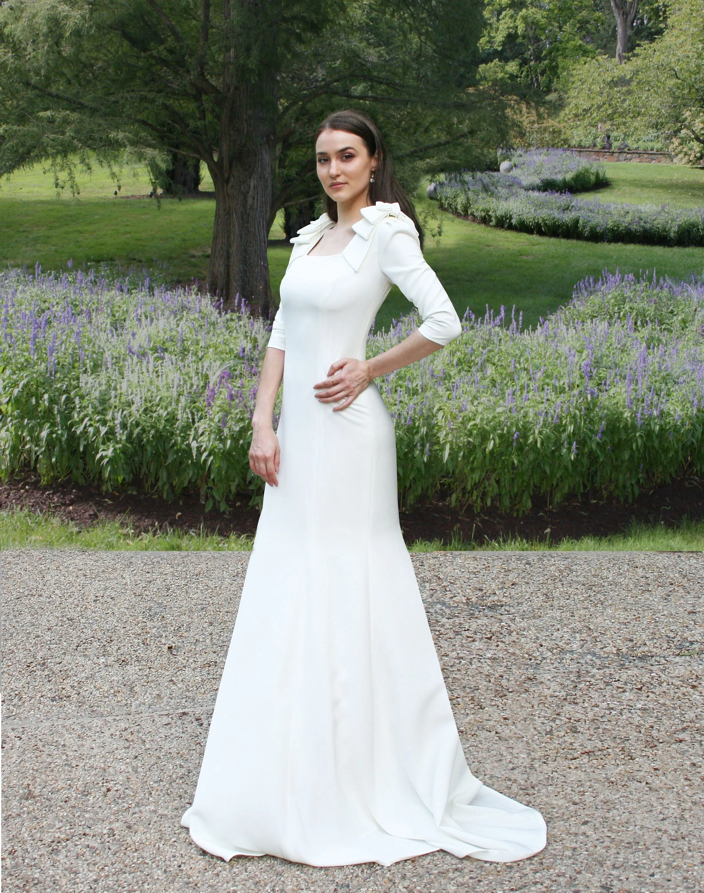 Artemis Evening Gown with Sleeves