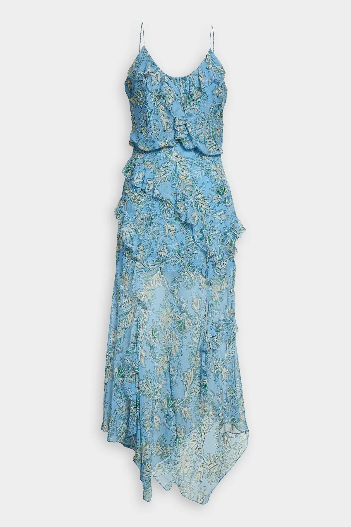 Avenel Floral Dress in Aero Blue Multi