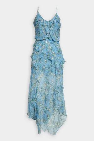 Avenel Floral Dress in Aero Blue Multi