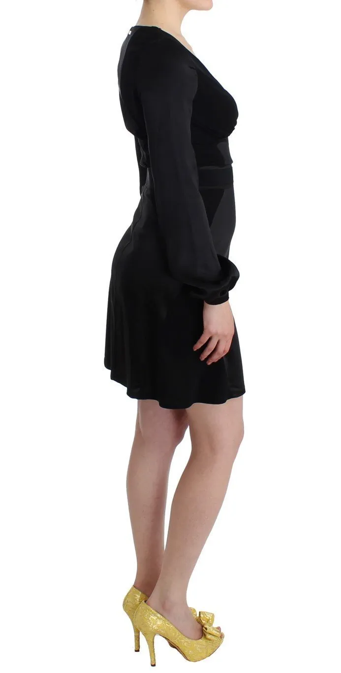 Black Longsleeved Wiggle Pencil Dress
