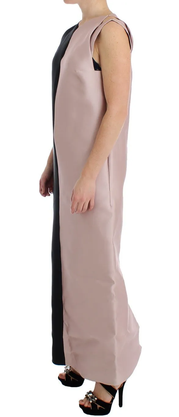 Black Silk Long Gown Maxi Dress