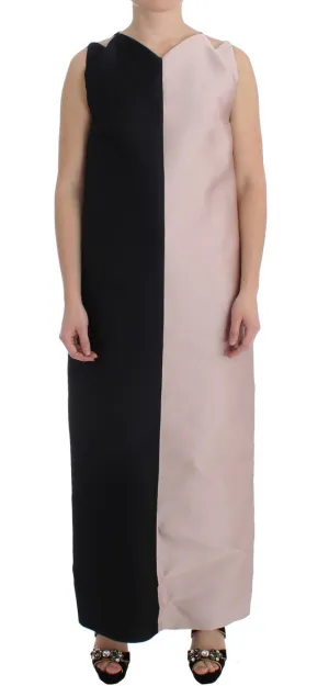 Black Silk Long Gown Maxi Dress