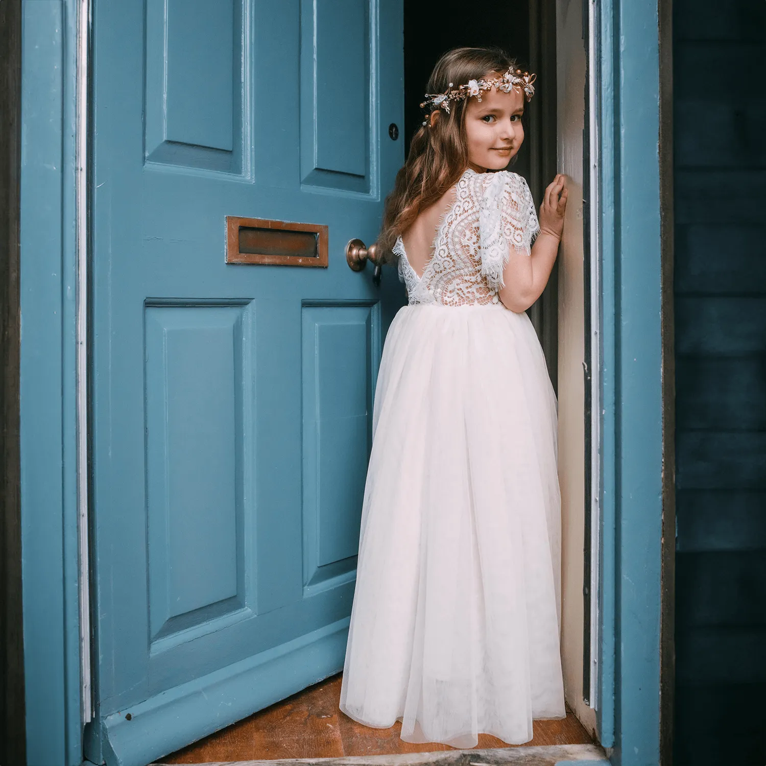 Bohemian Flutter Dress - Ivory Cream