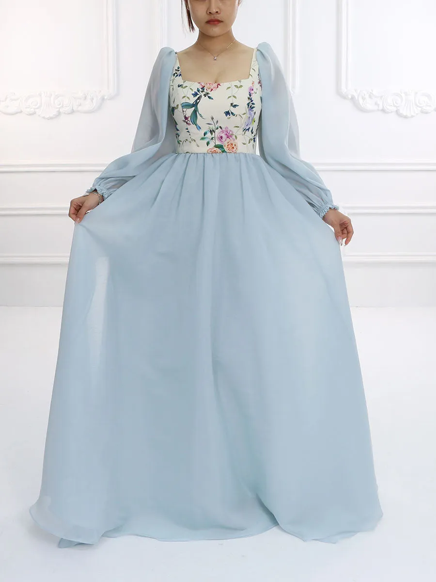 Boho Cotton Printing Floral Prom Dress Photoshoot Dresses Maxi Dress YW231139