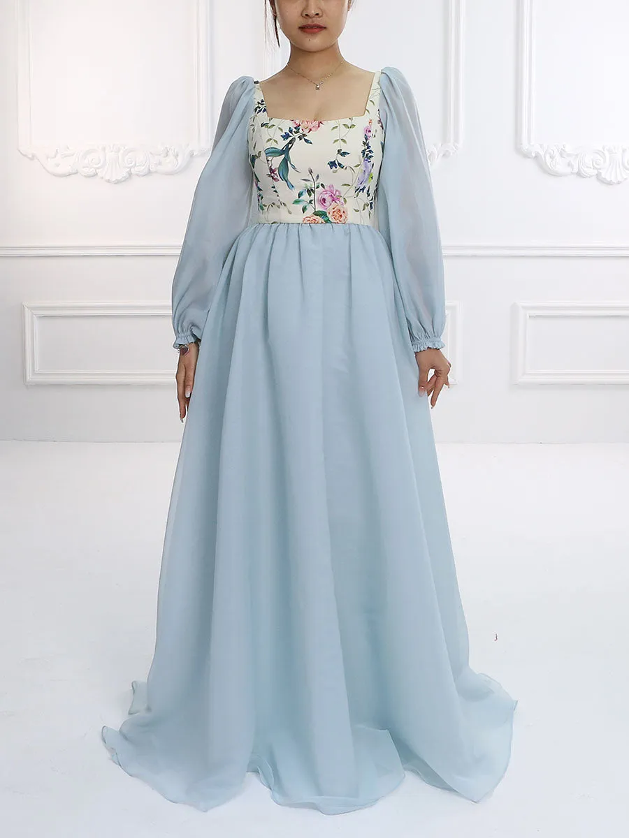 Boho Cotton Printing Floral Prom Dress Photoshoot Dresses Maxi Dress YW231139