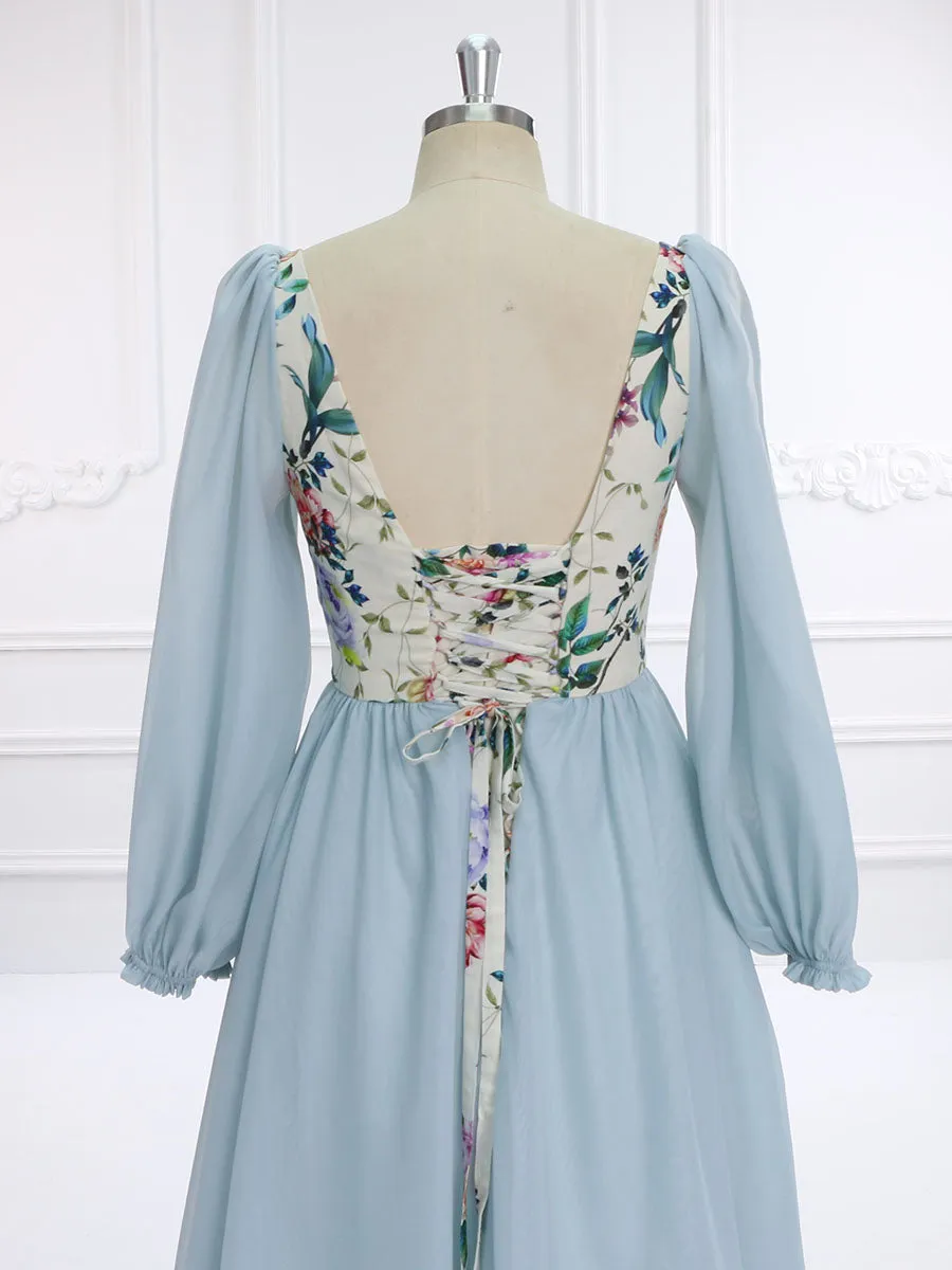 Boho Cotton Printing Floral Prom Dress Photoshoot Dresses Maxi Dress YW231139