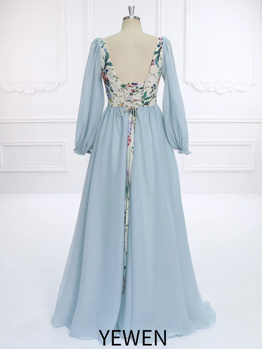 Boho Cotton Printing Floral Prom Dress Photoshoot Dresses Maxi Dress YW231139