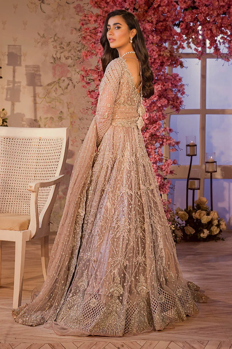Bridal Wear Lavender Lehenga Gown Pakistani Bridal Dresses