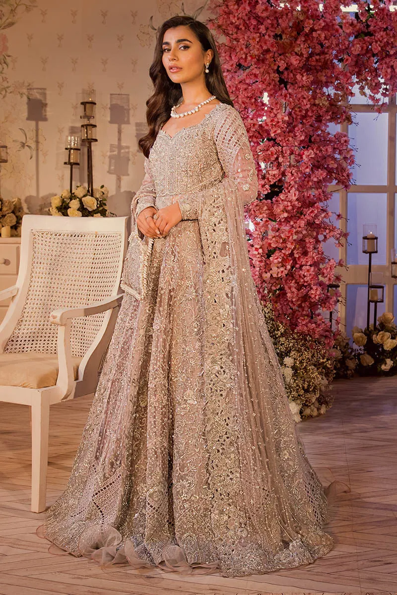 Bridal Wear Lavender Lehenga Gown Pakistani Bridal Dresses