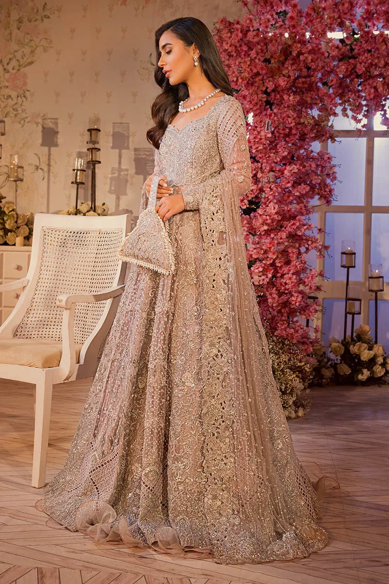 Bridal Wear Lavender Lehenga Gown Pakistani Bridal Dresses