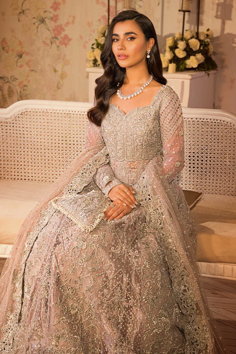 Bridal Wear Lavender Lehenga Gown Pakistani Bridal Dresses