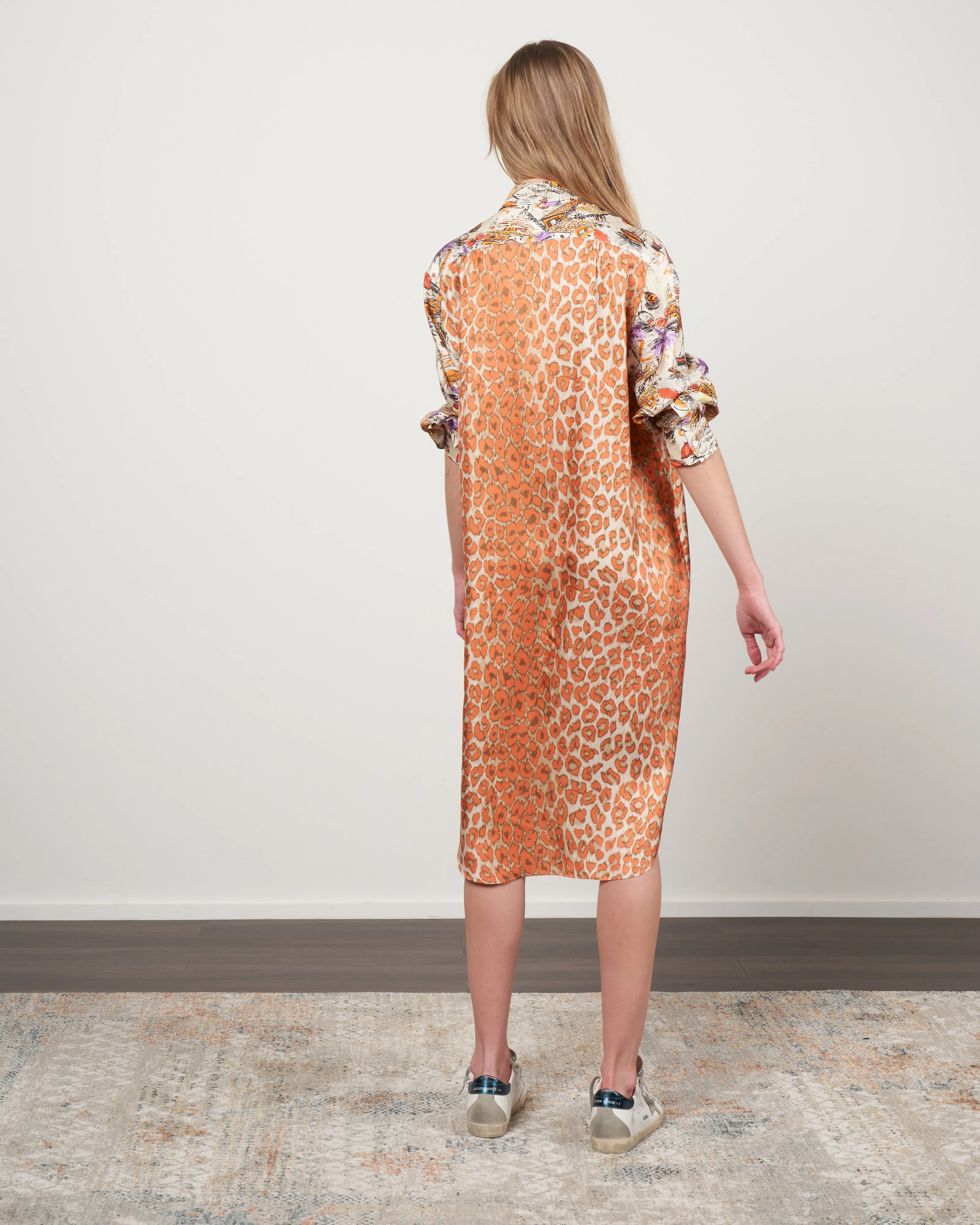 carnac dress - mix panthere corail