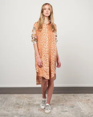 carnac dress - mix panthere corail