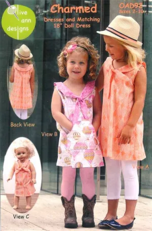 Charmed Dresses and Matching Doll Dresses for Olive Ann Designs