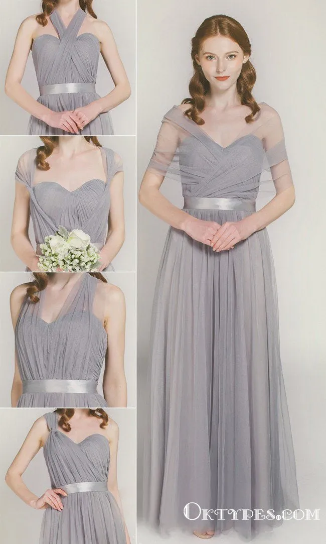 Chic Bridesmaid Dresses One for All Dress A-line Tulle Simple Bridesmaid Dresses, TYP1934