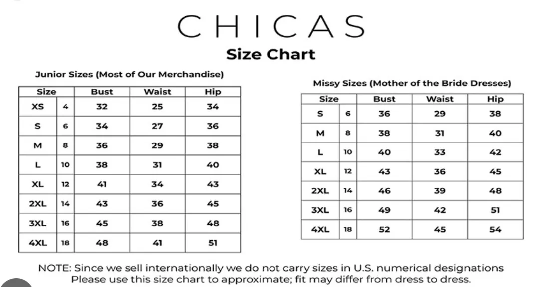 Chicas Evening Gown CC3021