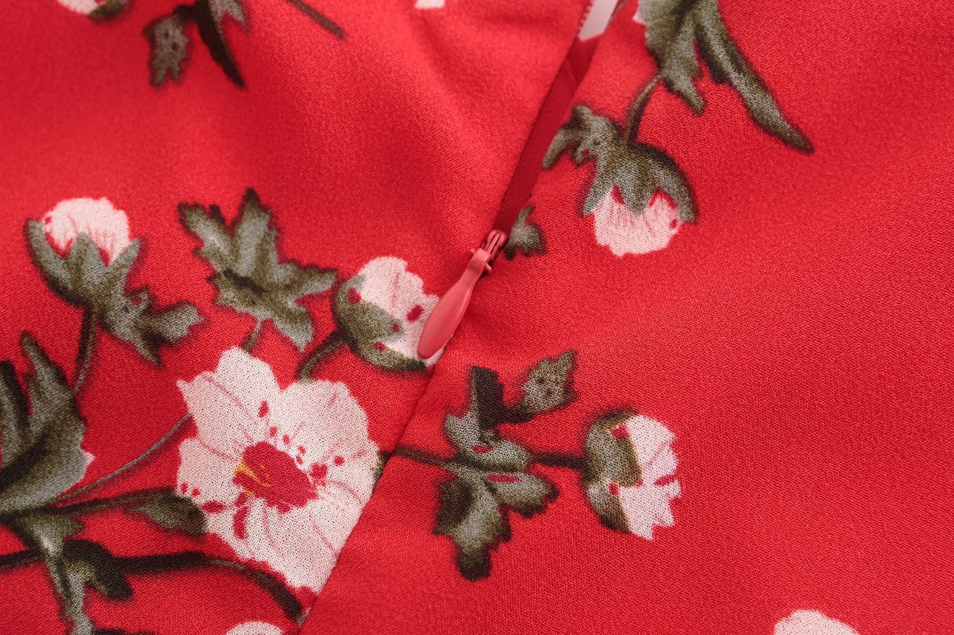 Chiffon Print Sexy Halter Dress