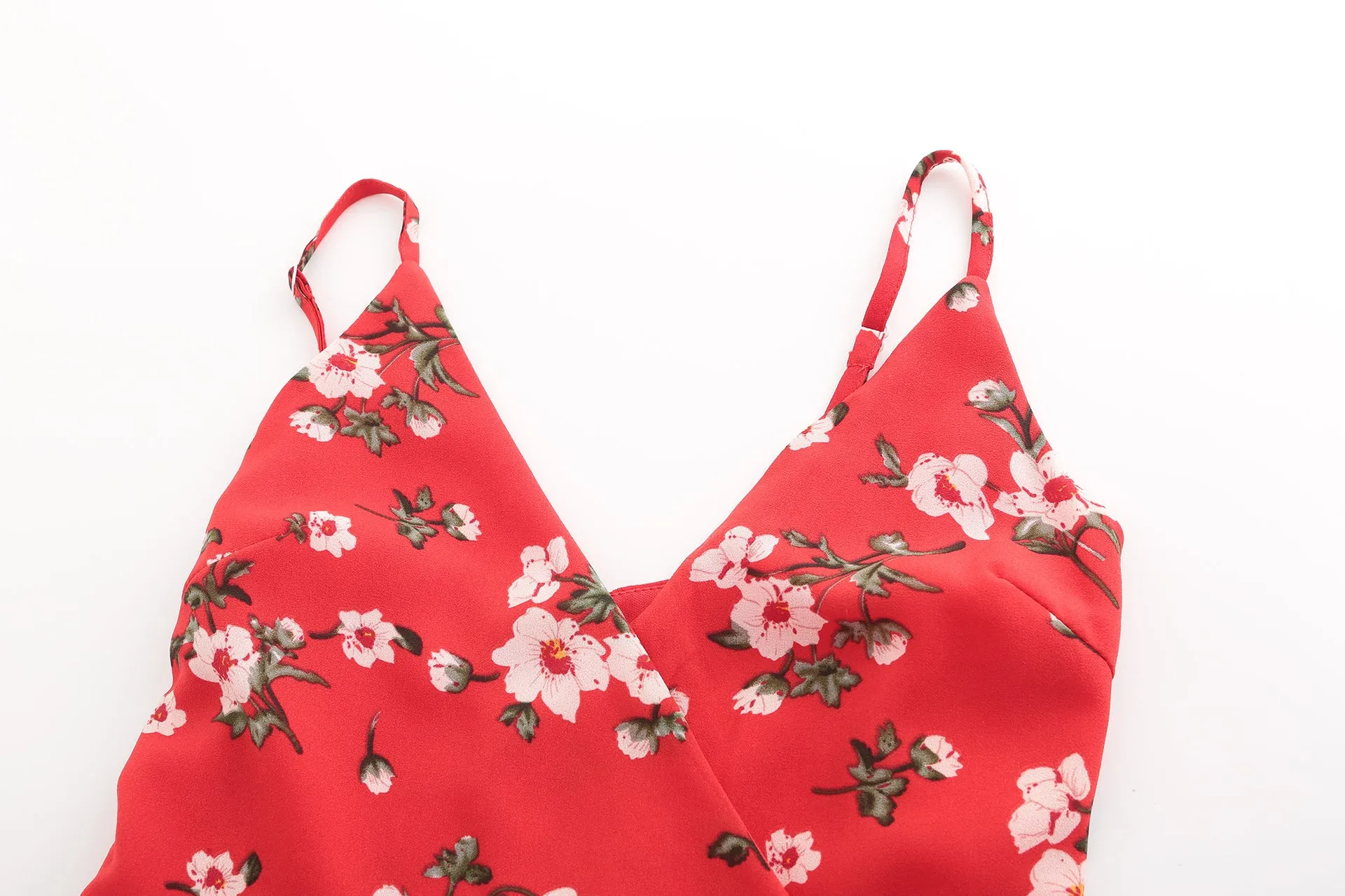 Chiffon Print Sexy Halter Dress