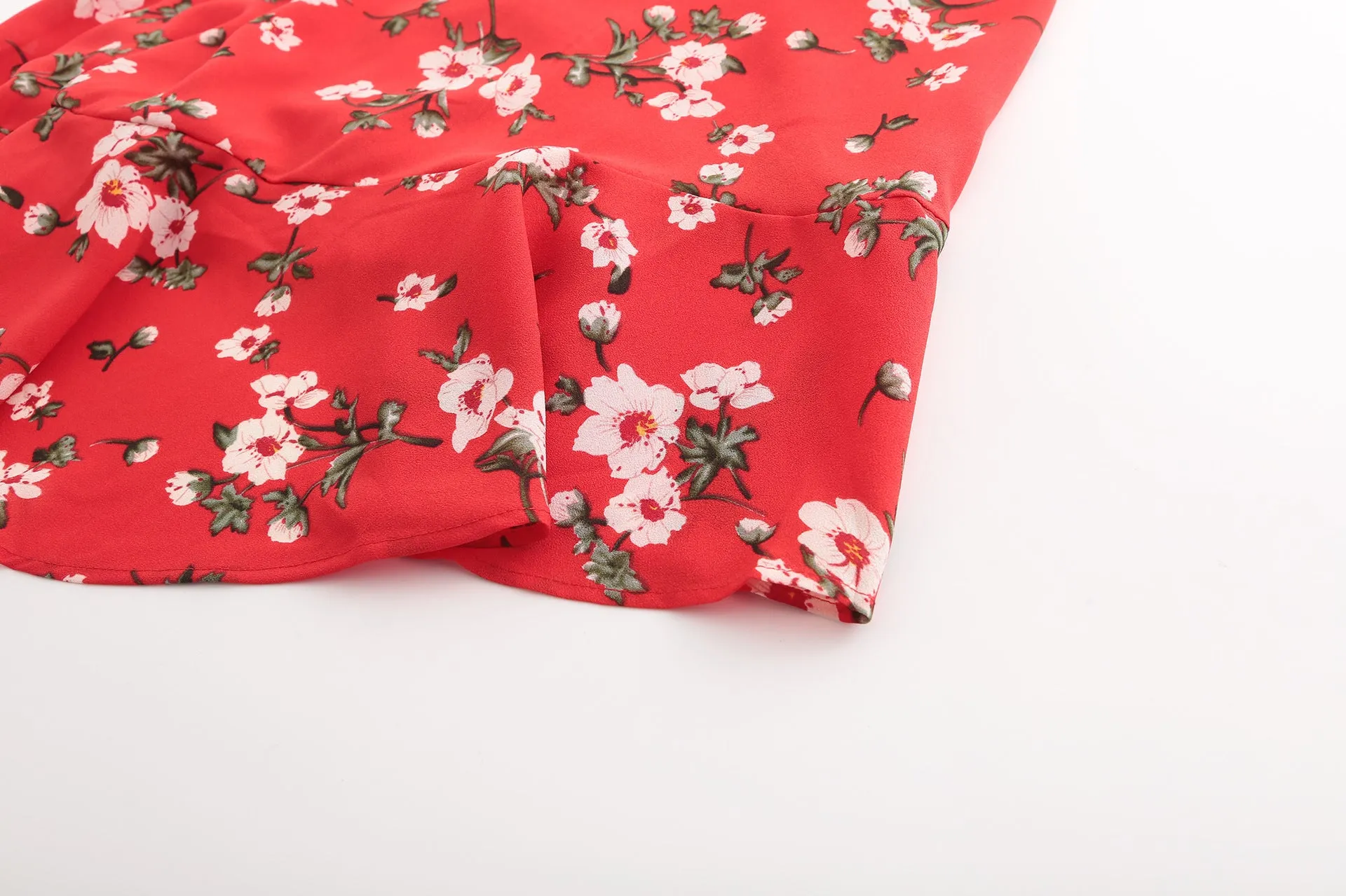 Chiffon Print Sexy Halter Dress