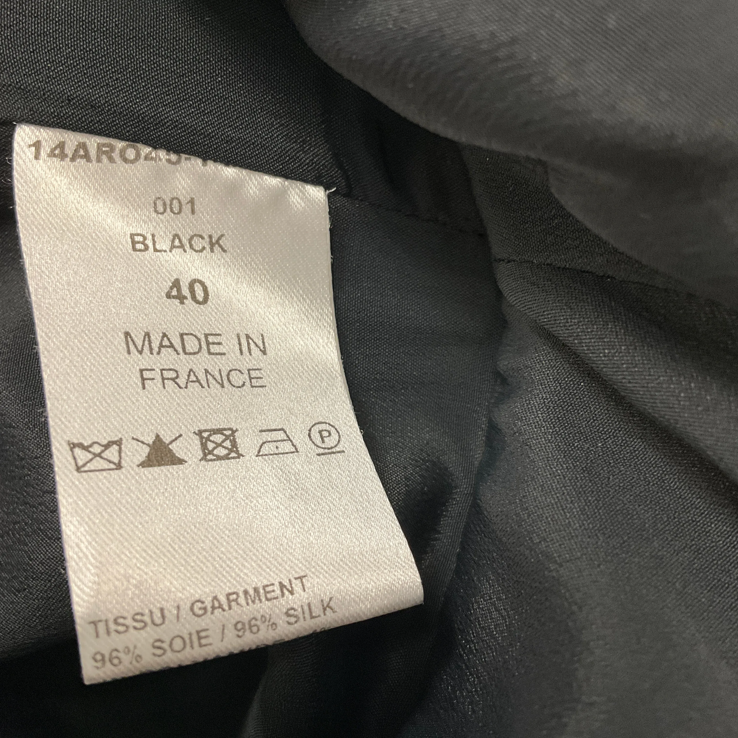 Chloe Black Shimmer Short Sleeved Silk Dress