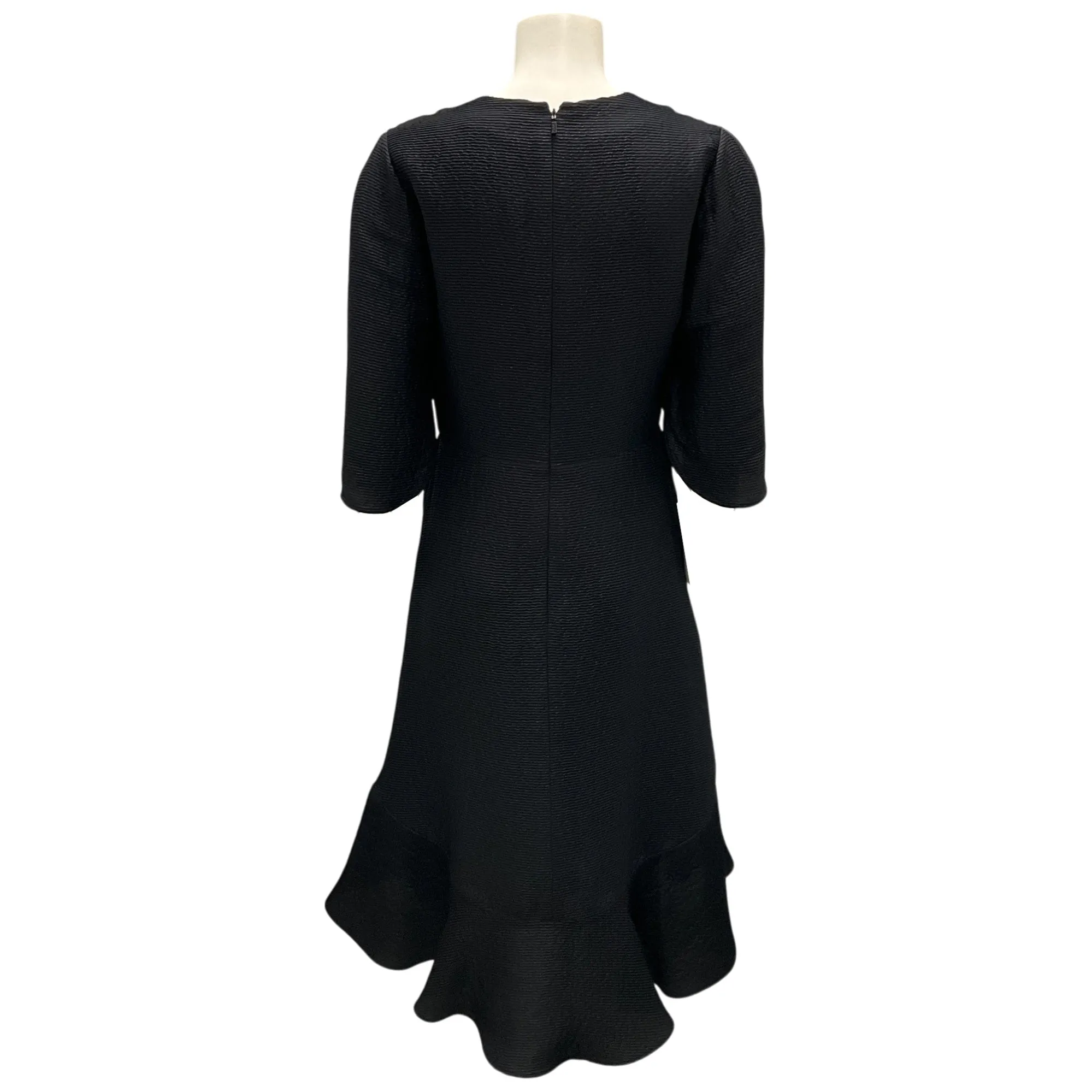 Chloe Black Shimmer Short Sleeved Silk Dress