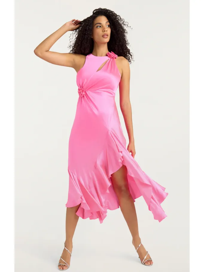 Cinq à Sept Cates Dress in Electric Pink