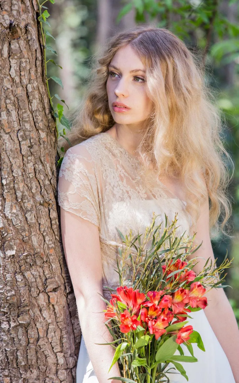 Convertible Bridal Romantic Rustic Bride Dress - 711489