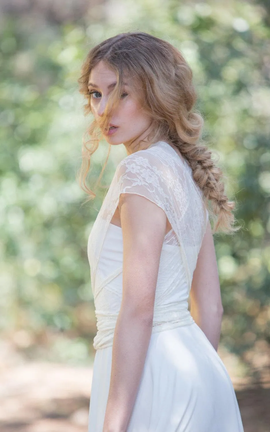 Convertible Bridal Romantic Rustic Bride Dress - 711489