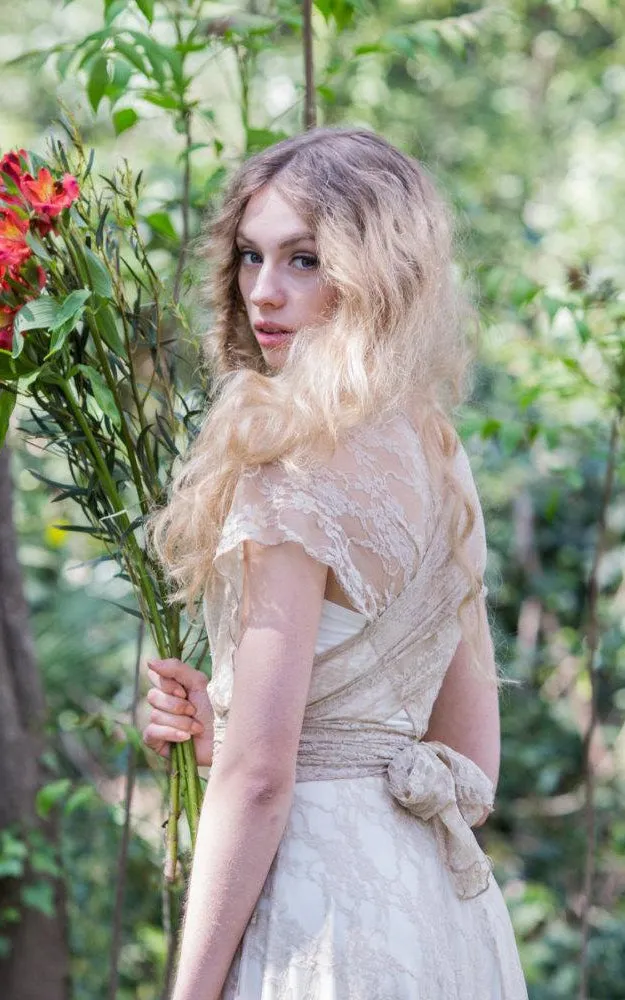 Convertible Bridal Romantic Rustic Bride Dress - 711489