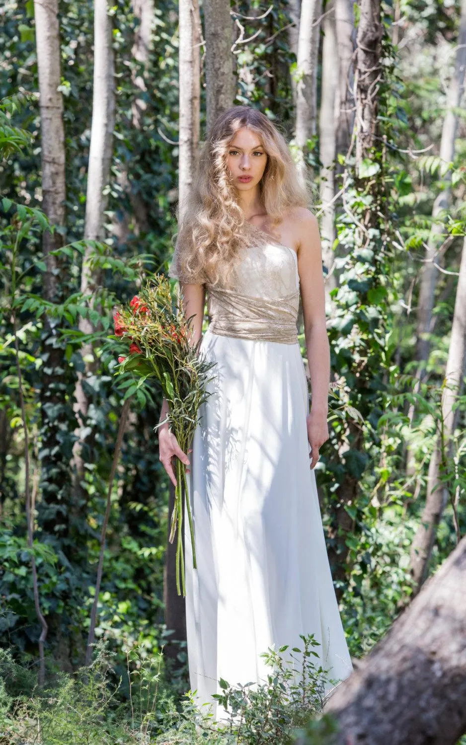 Convertible Bridal Romantic Rustic Bride Dress - 711489