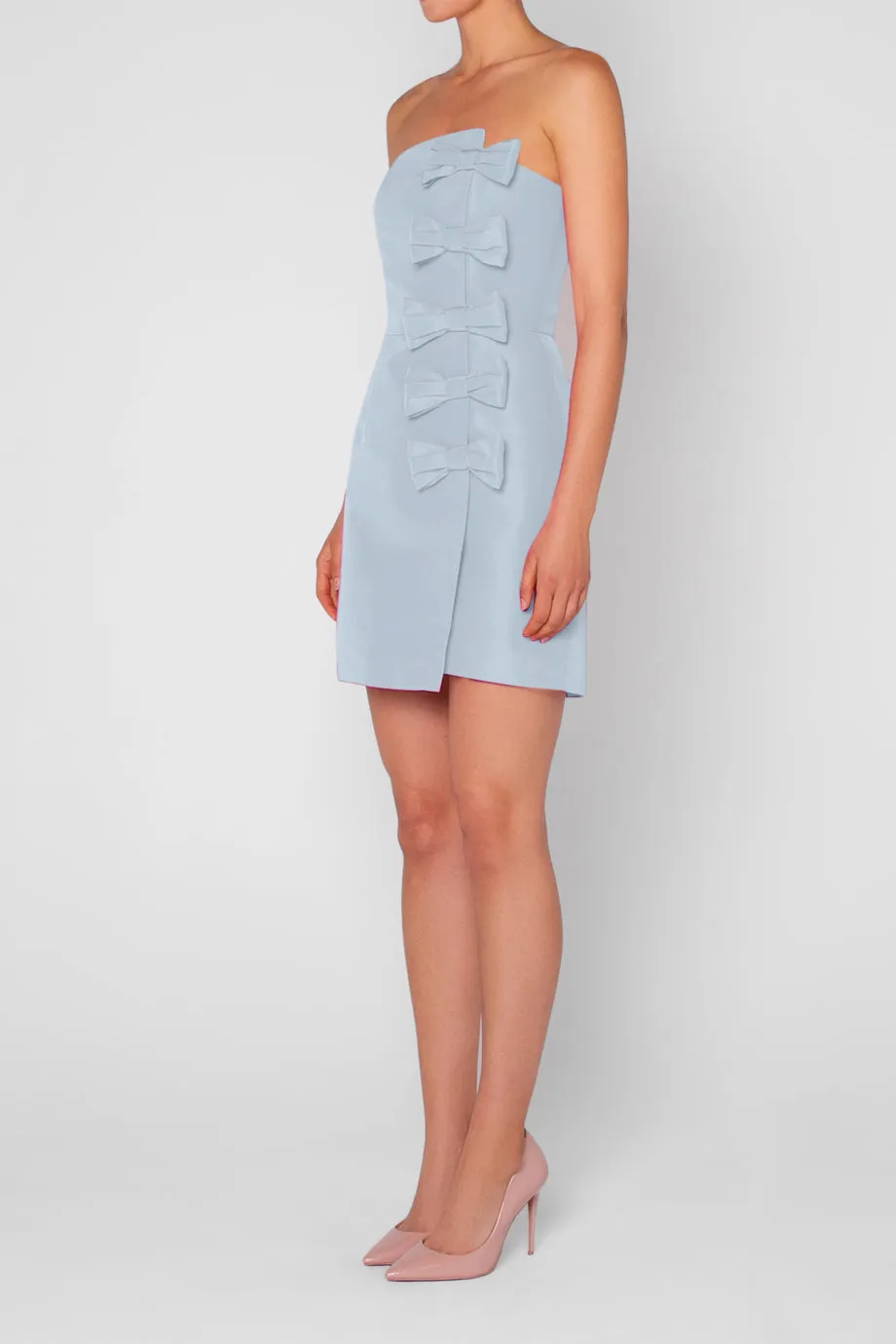 Daniela Silk Faille Mini Dress