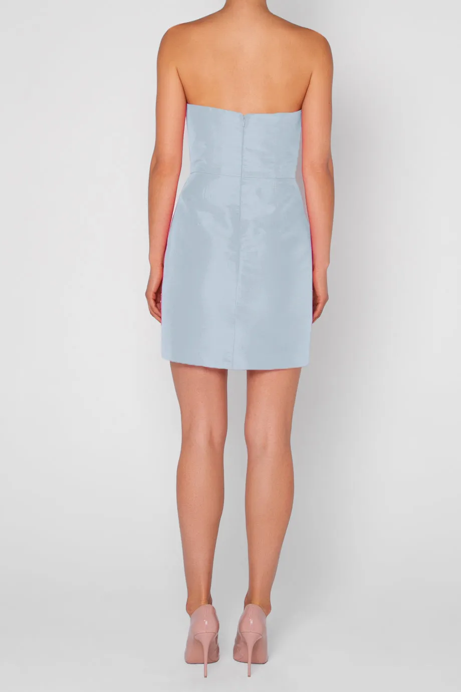 Daniela Silk Faille Mini Dress